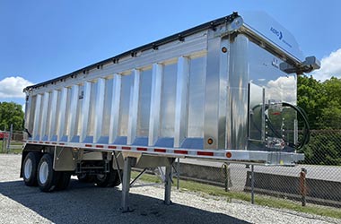 Aluminum Push Out Transfer Trailers