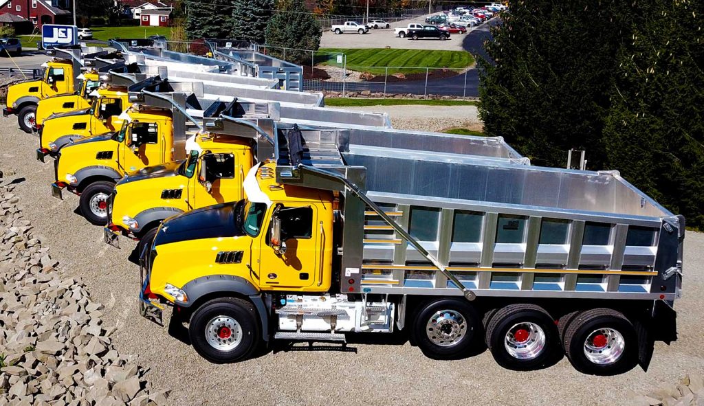 Construction Fleet trucking solutions